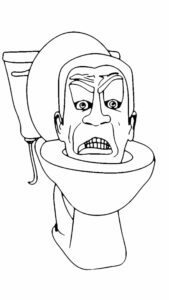 Coloriage Skibidi Toilet imprimable gratuit