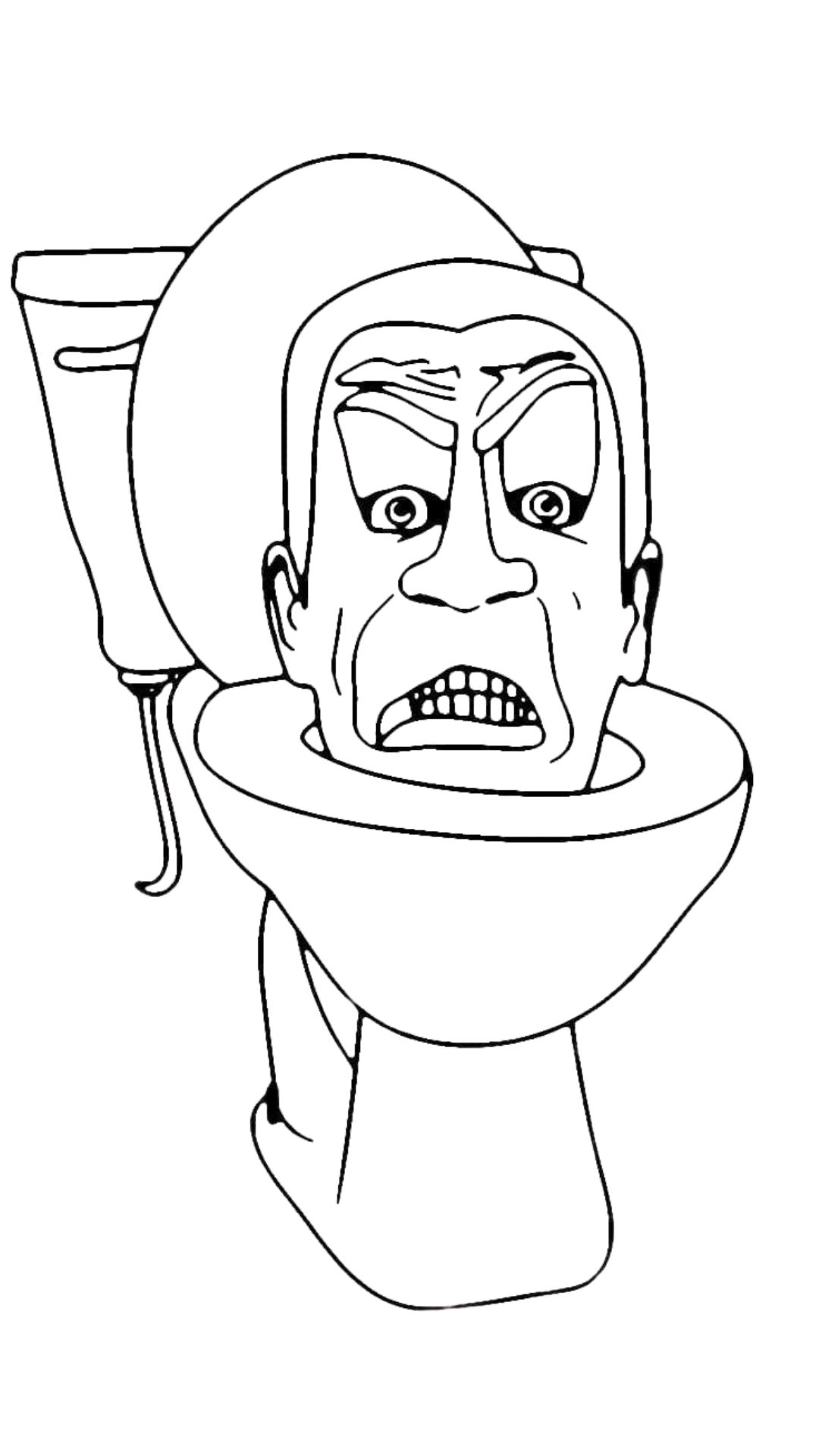 Coloriage Skibidi Toilet imprimable gratuit