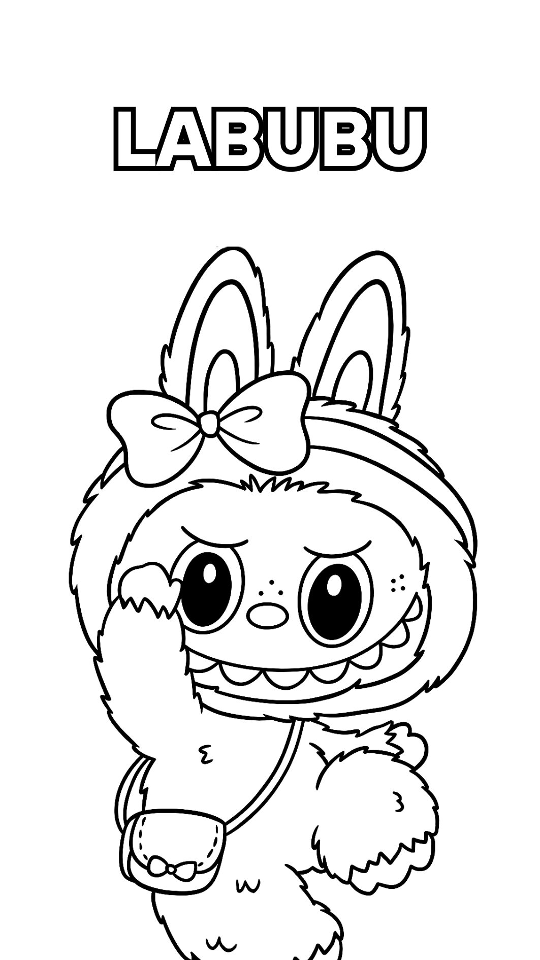 Labubu coloriage à télécharger