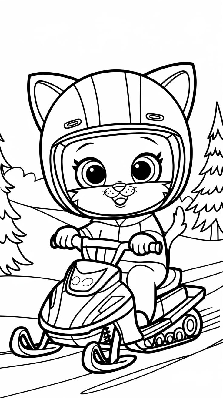 coloriage kawaii chaton