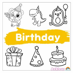 Coloriage Anniversaire