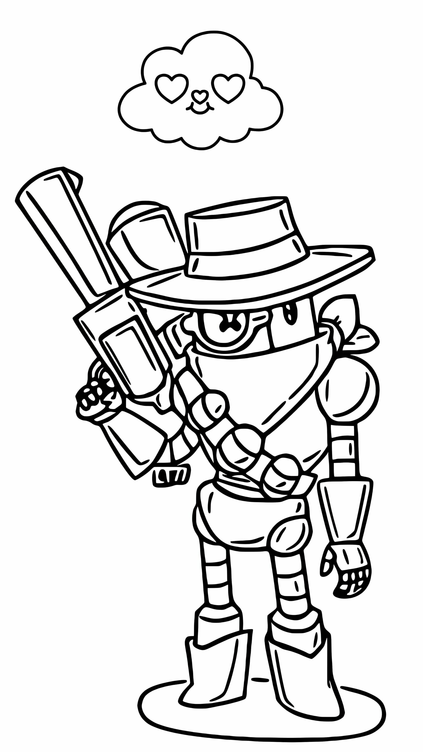 coloriage brawl stars colt