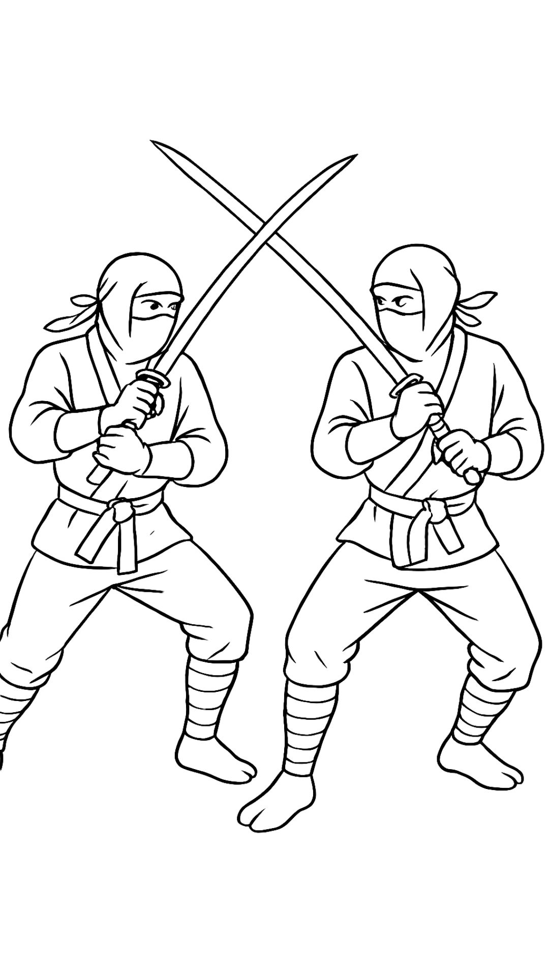 coloriages ninja