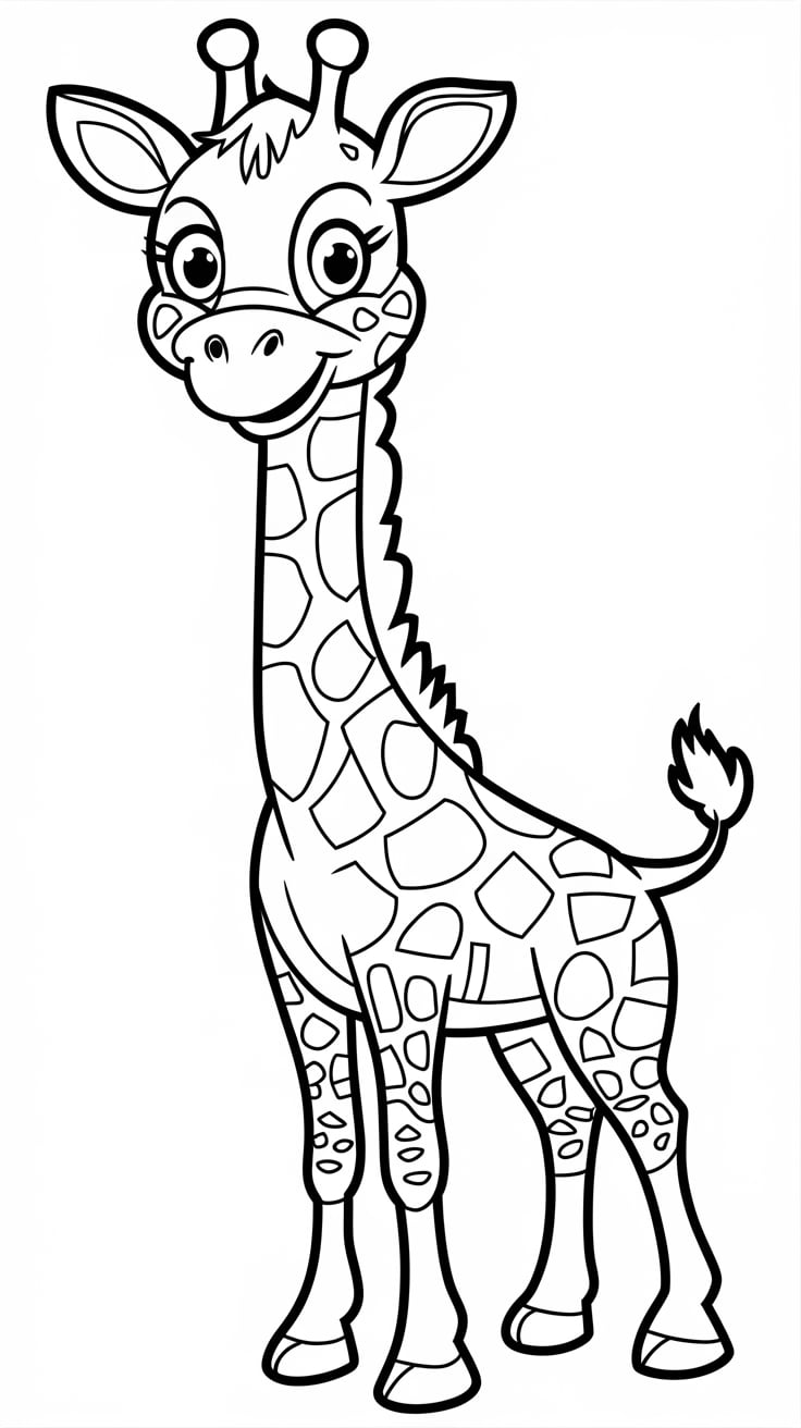 sophie la girafe coloriage