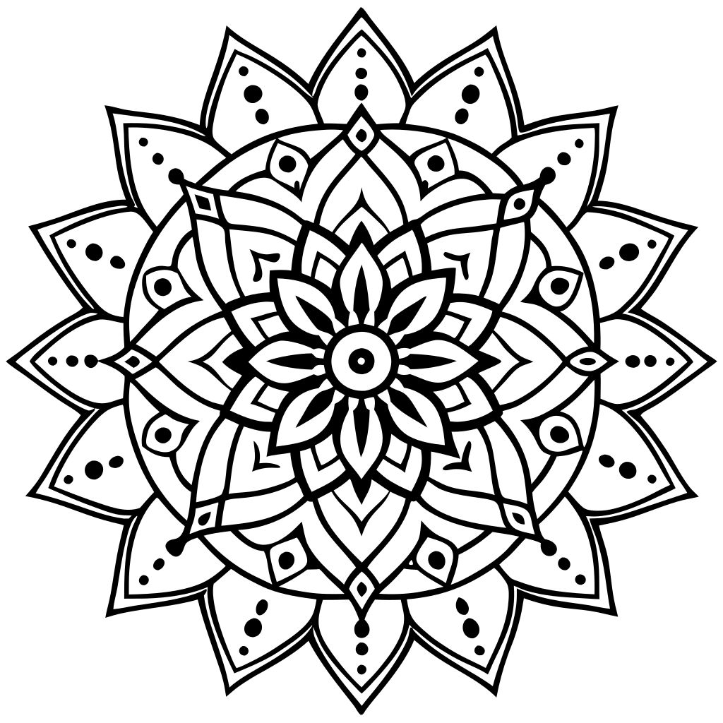 coloriage à imprimer mandalas