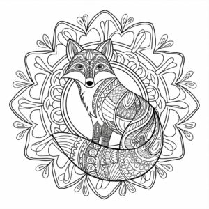 coloriage mandala fleur