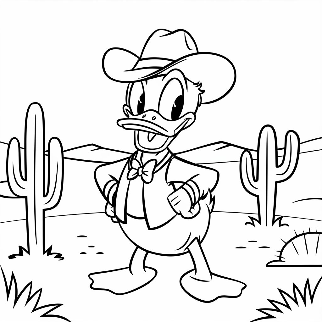 donald coloriage