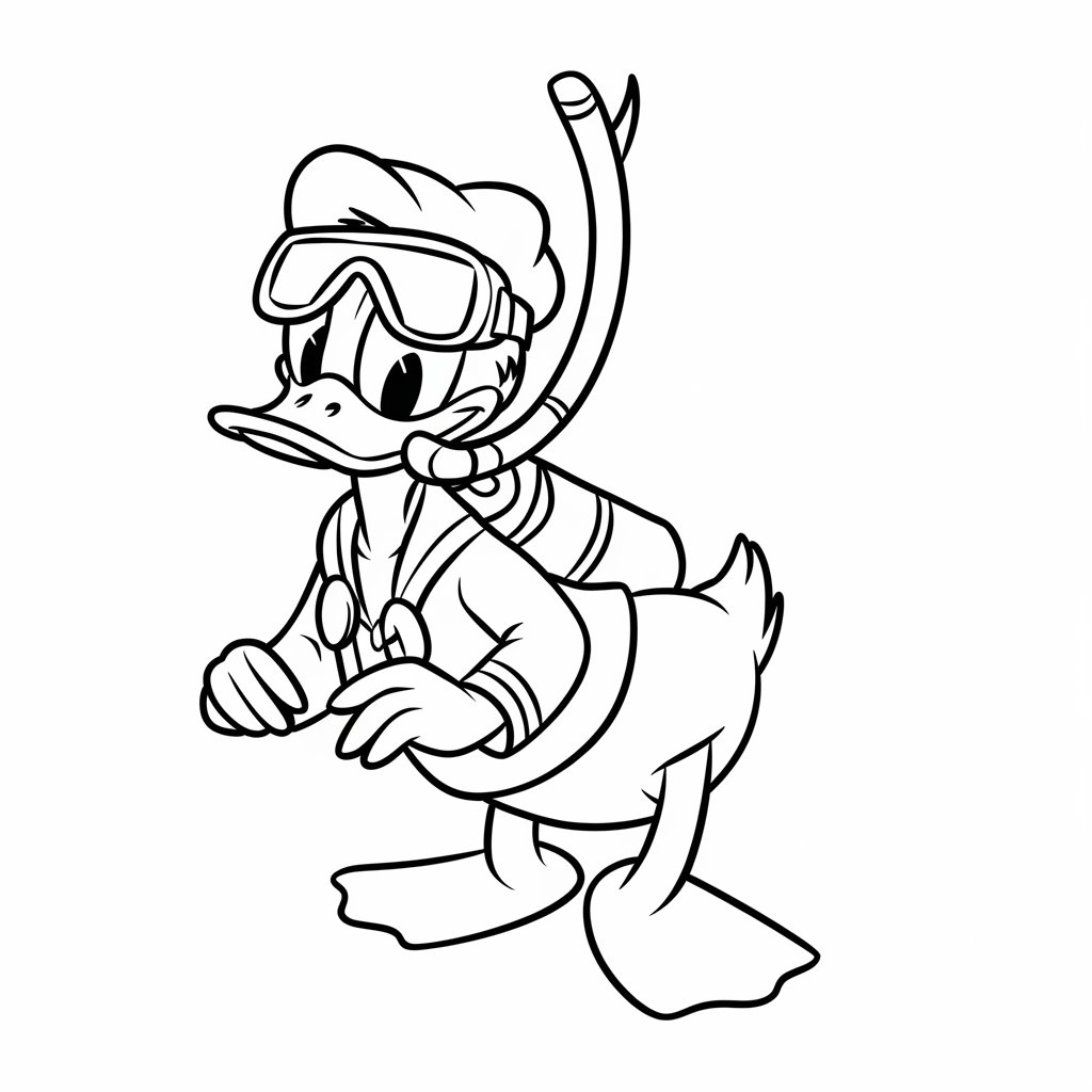 coloriage mickey donald