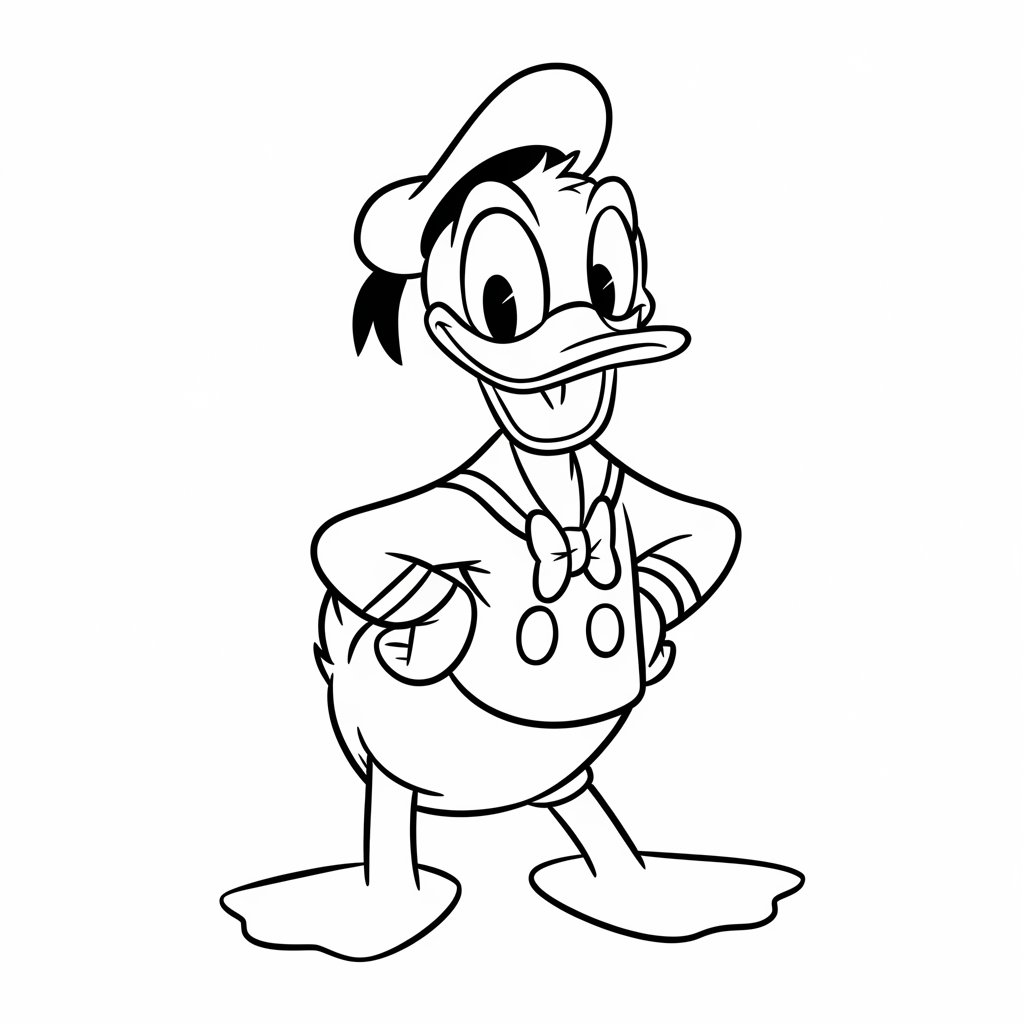 coloriage a imprimer donald