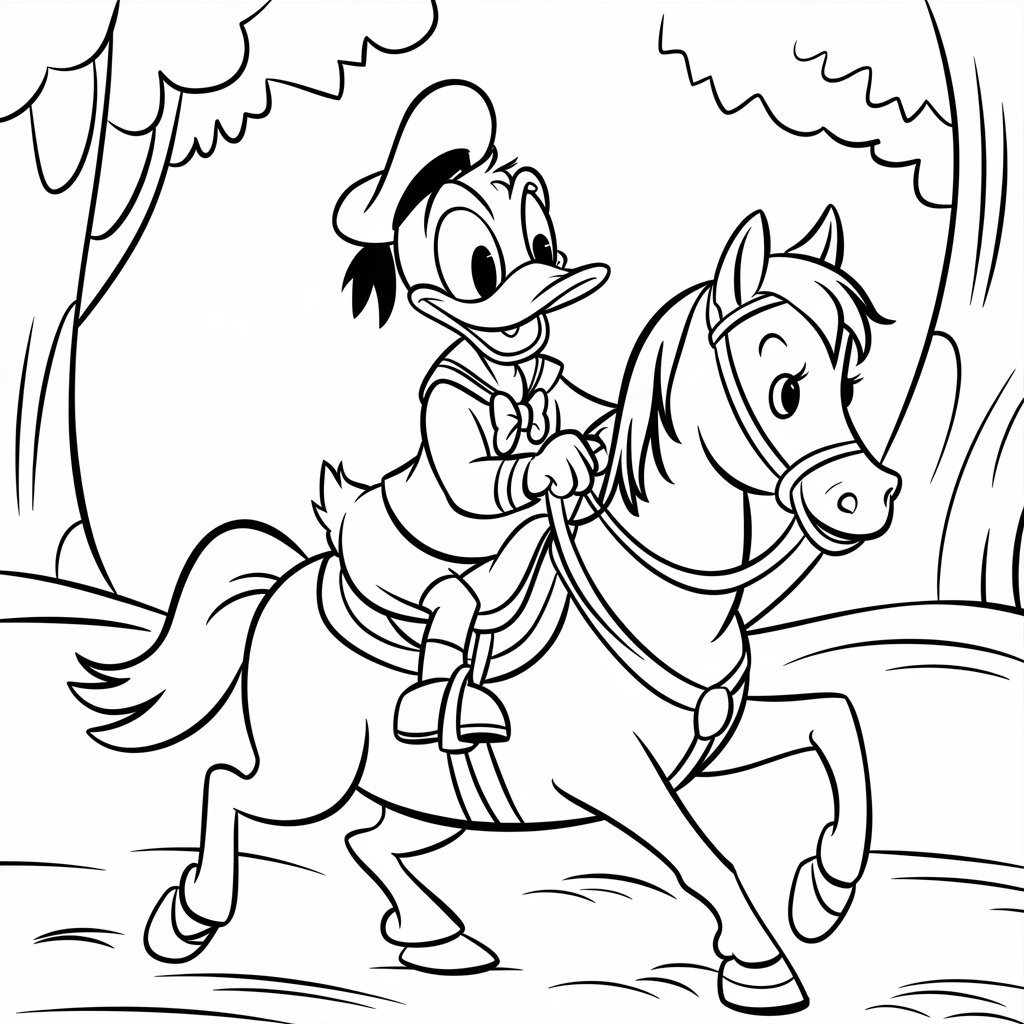 coloriage daisy et donald