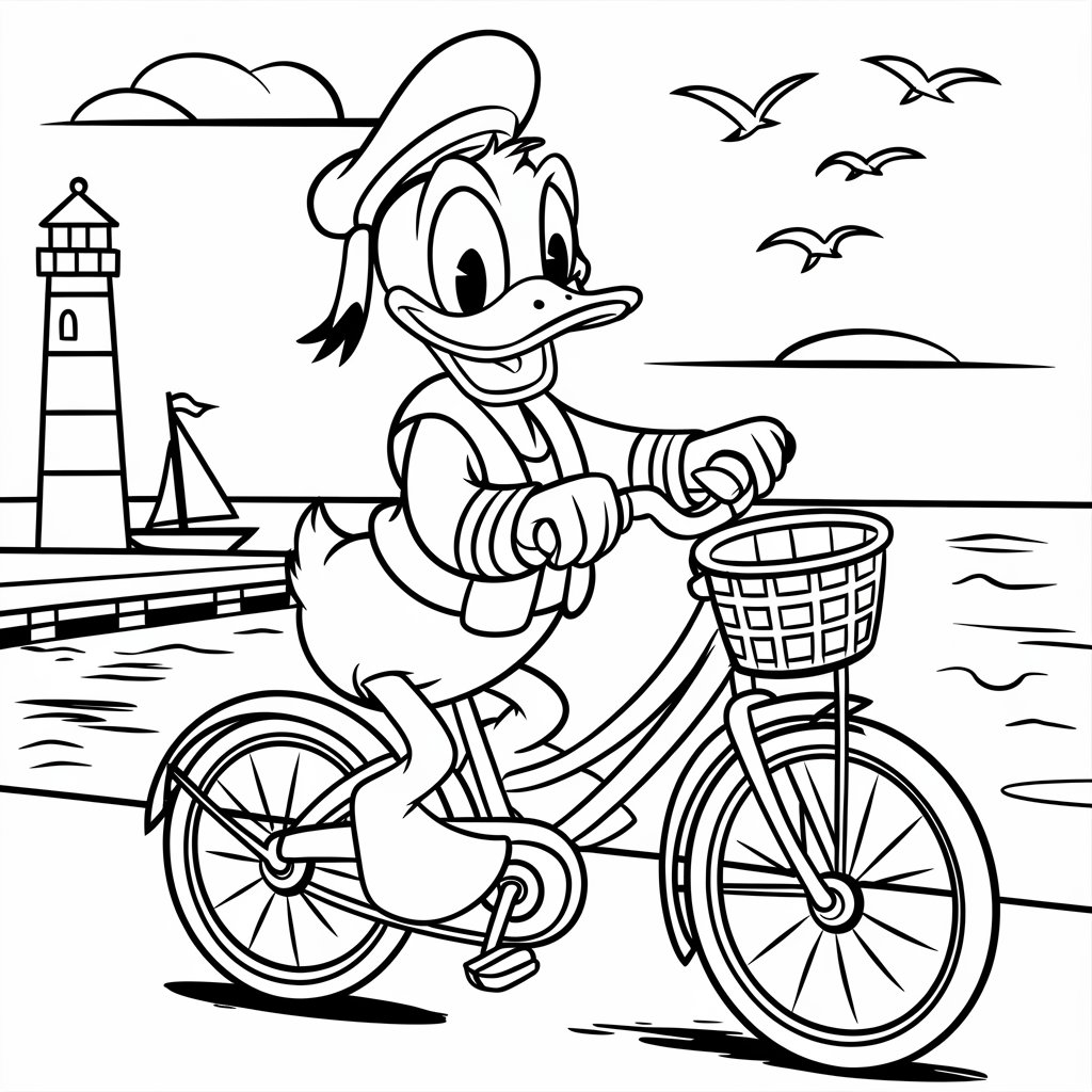 coloriage de donald