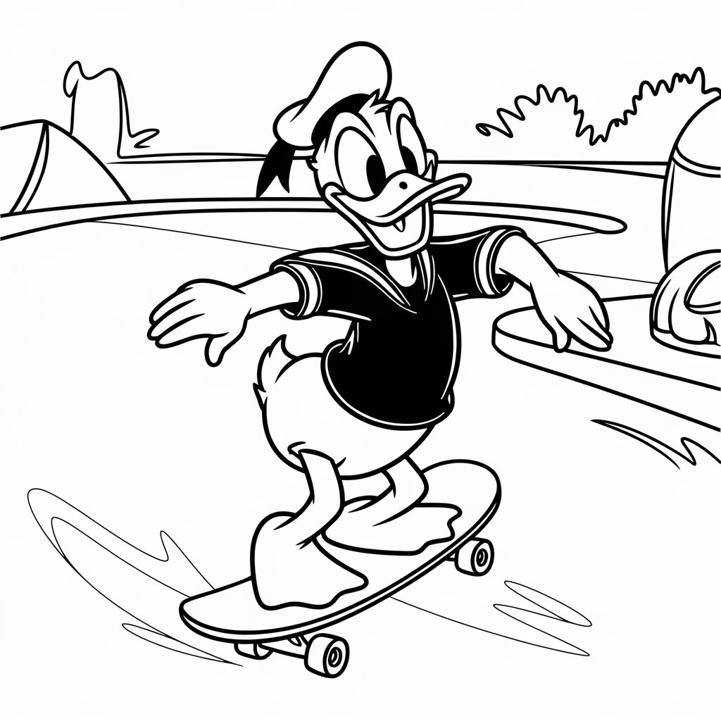 coloriage disney donald