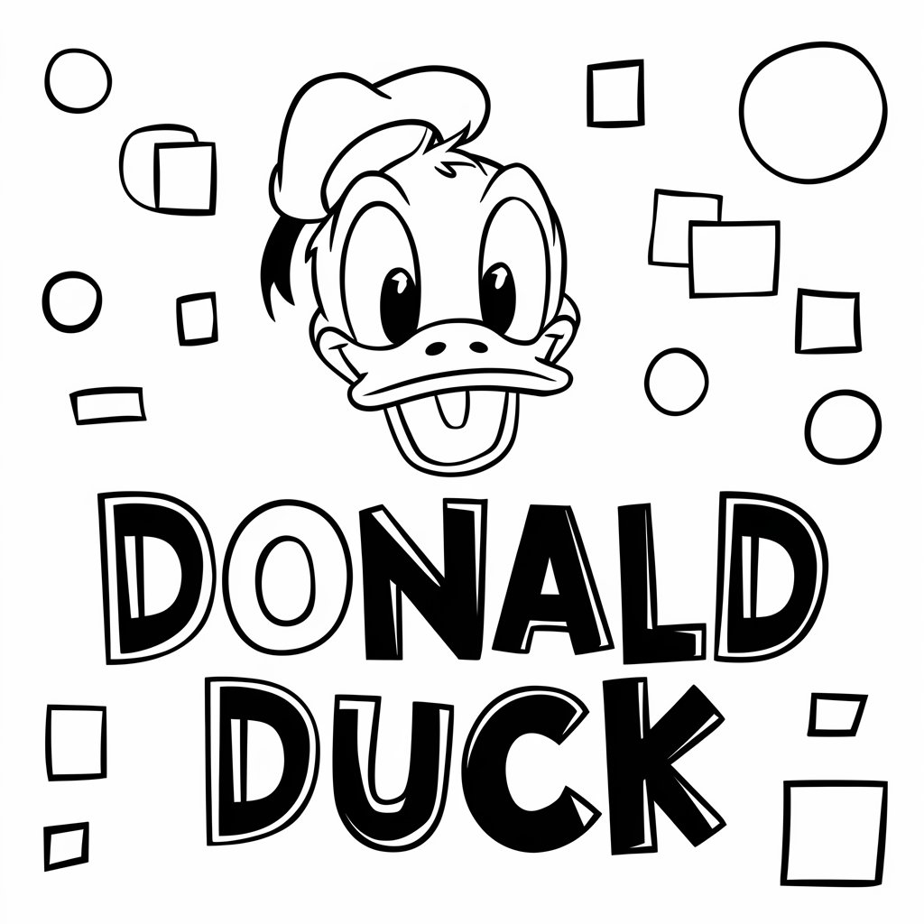 coloriage donald duck