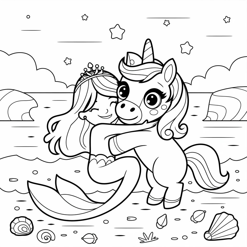 coloriage licorne pegase