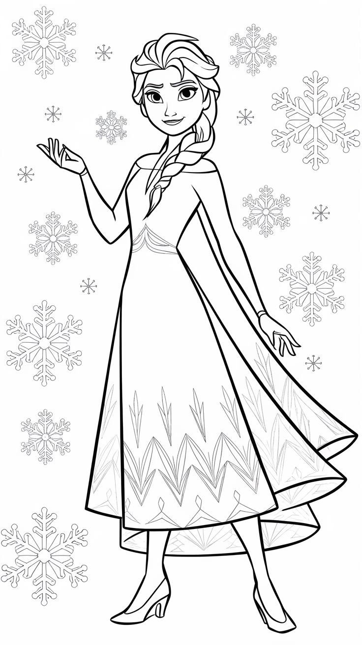 coloriage la reines des neiges
