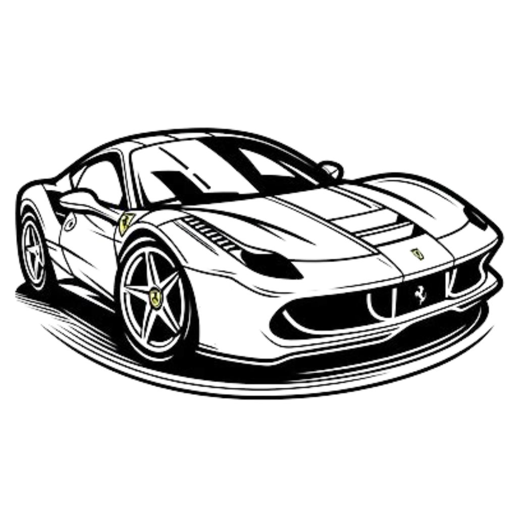 coloriage ferrari enzo