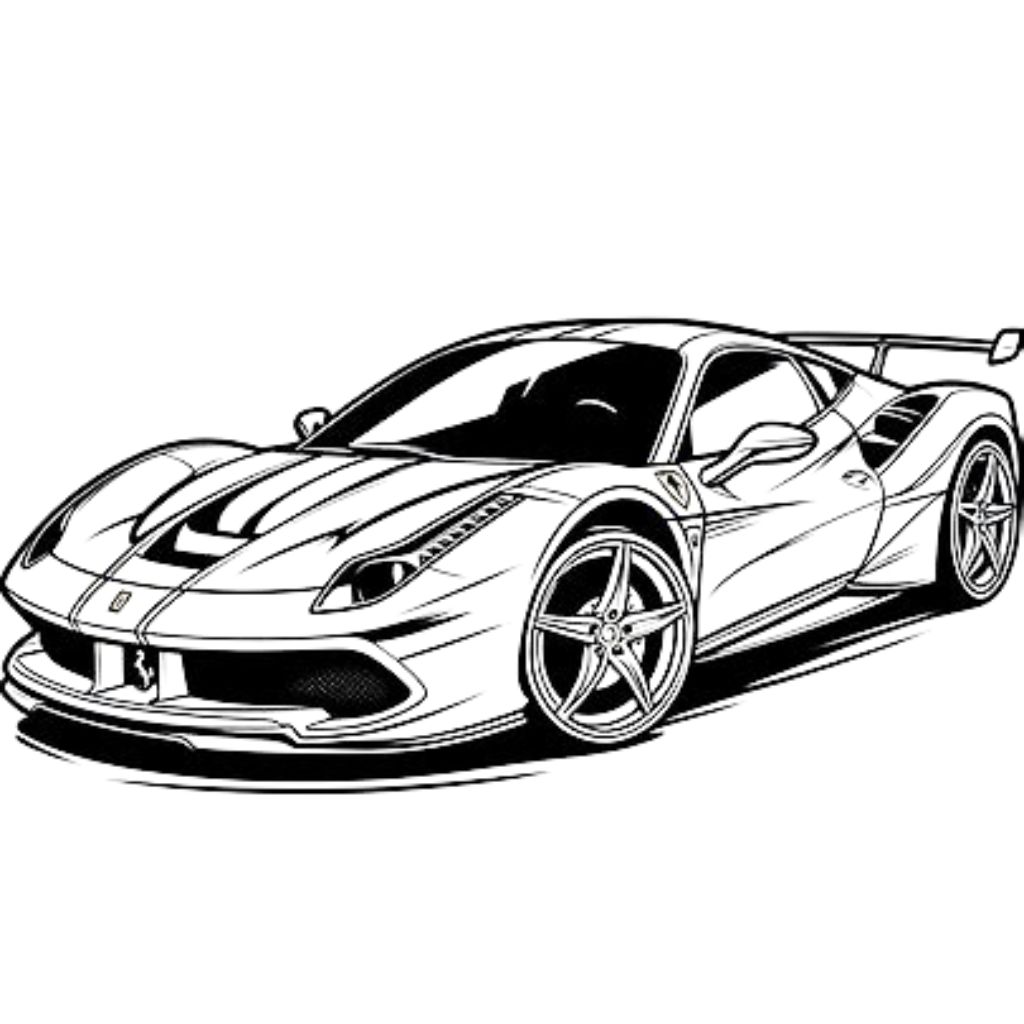 coloriage f1 ferrari