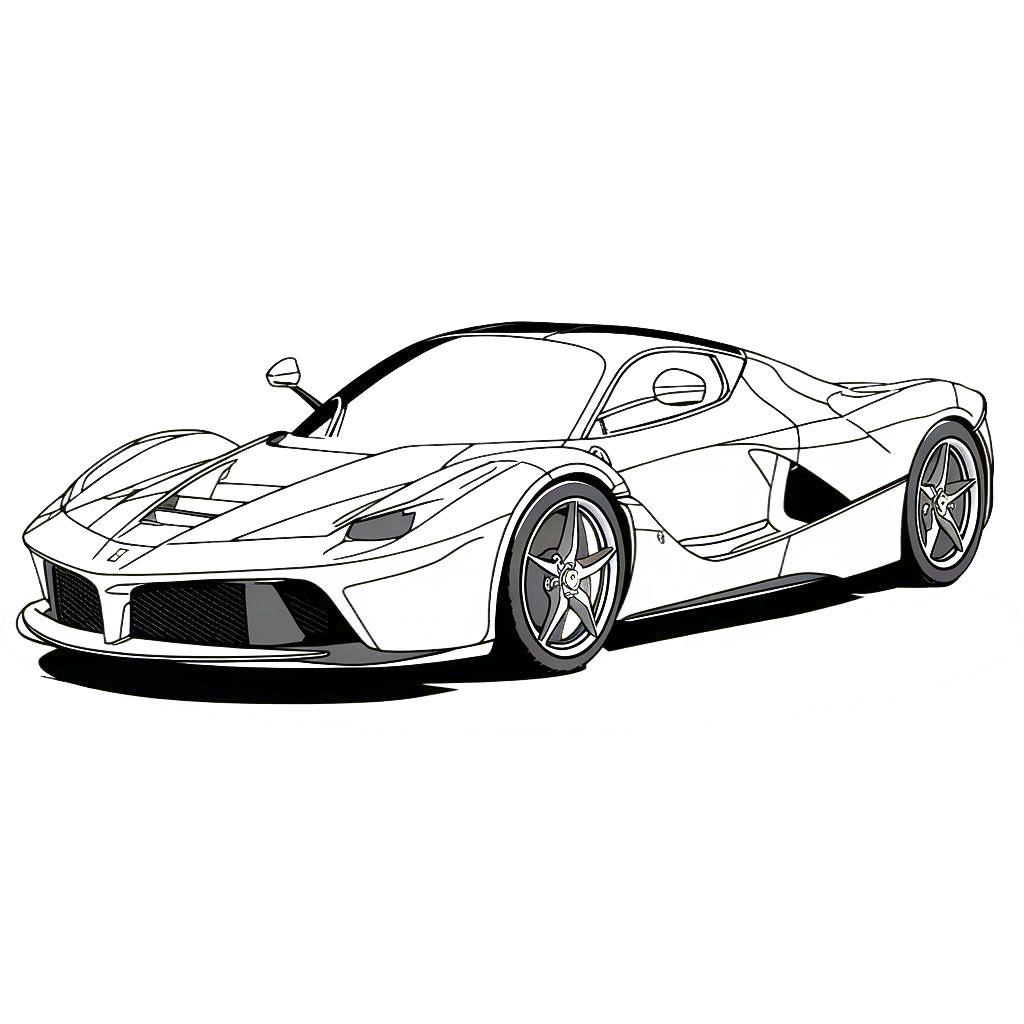 coloriage de ferrari
