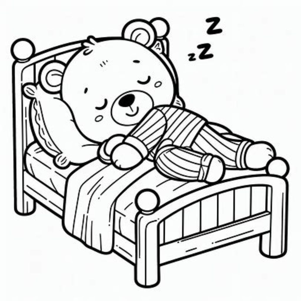 coloriage à imprimer ours