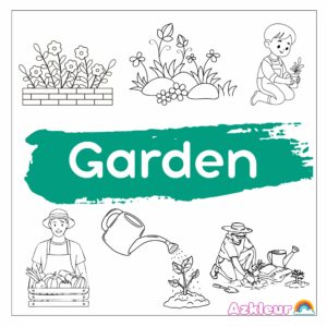 Coloriage Jardin