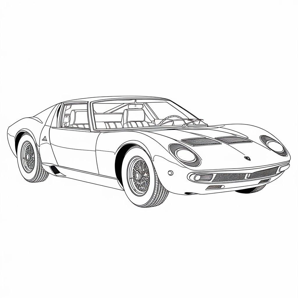 lamborghini coloriage à imprimer