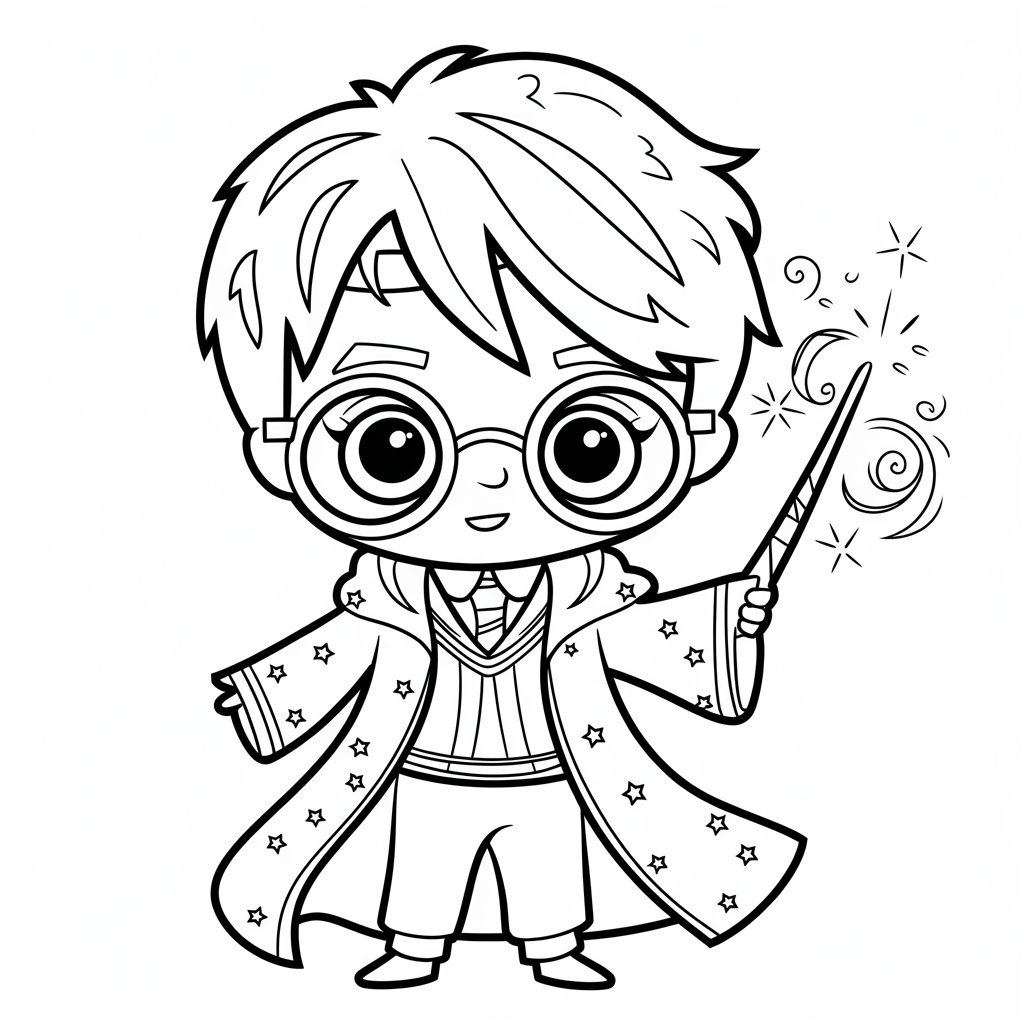 poudlard coloriage harry potter