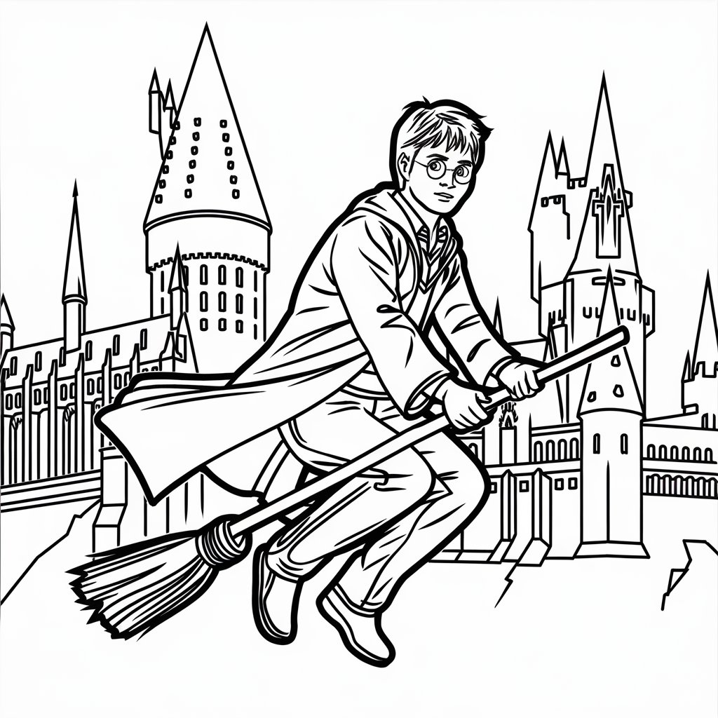 coloriage harry potter à imprimer pdf
