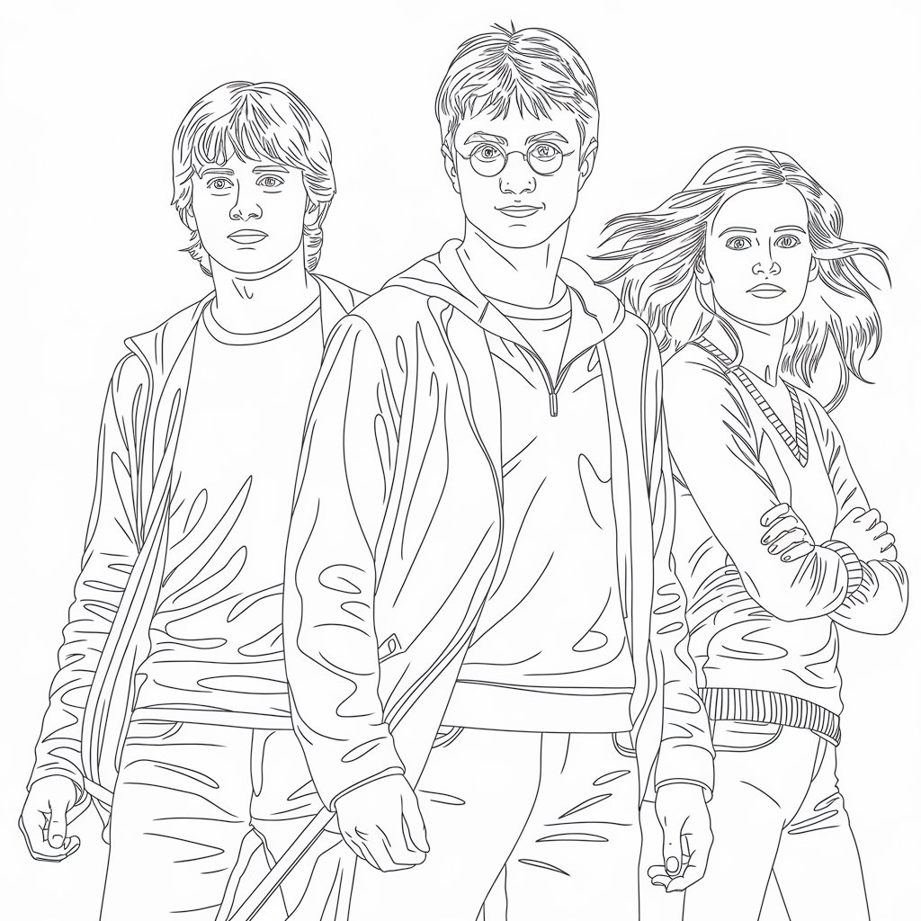 coloriage harry potter imprimer
