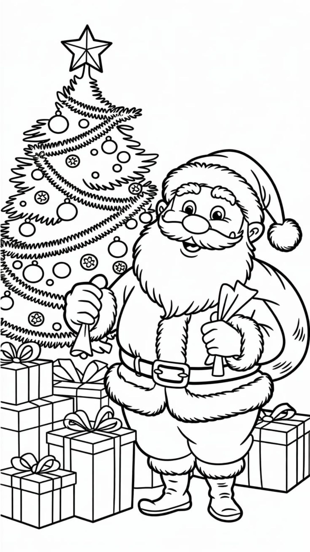 dessin de noel sapin