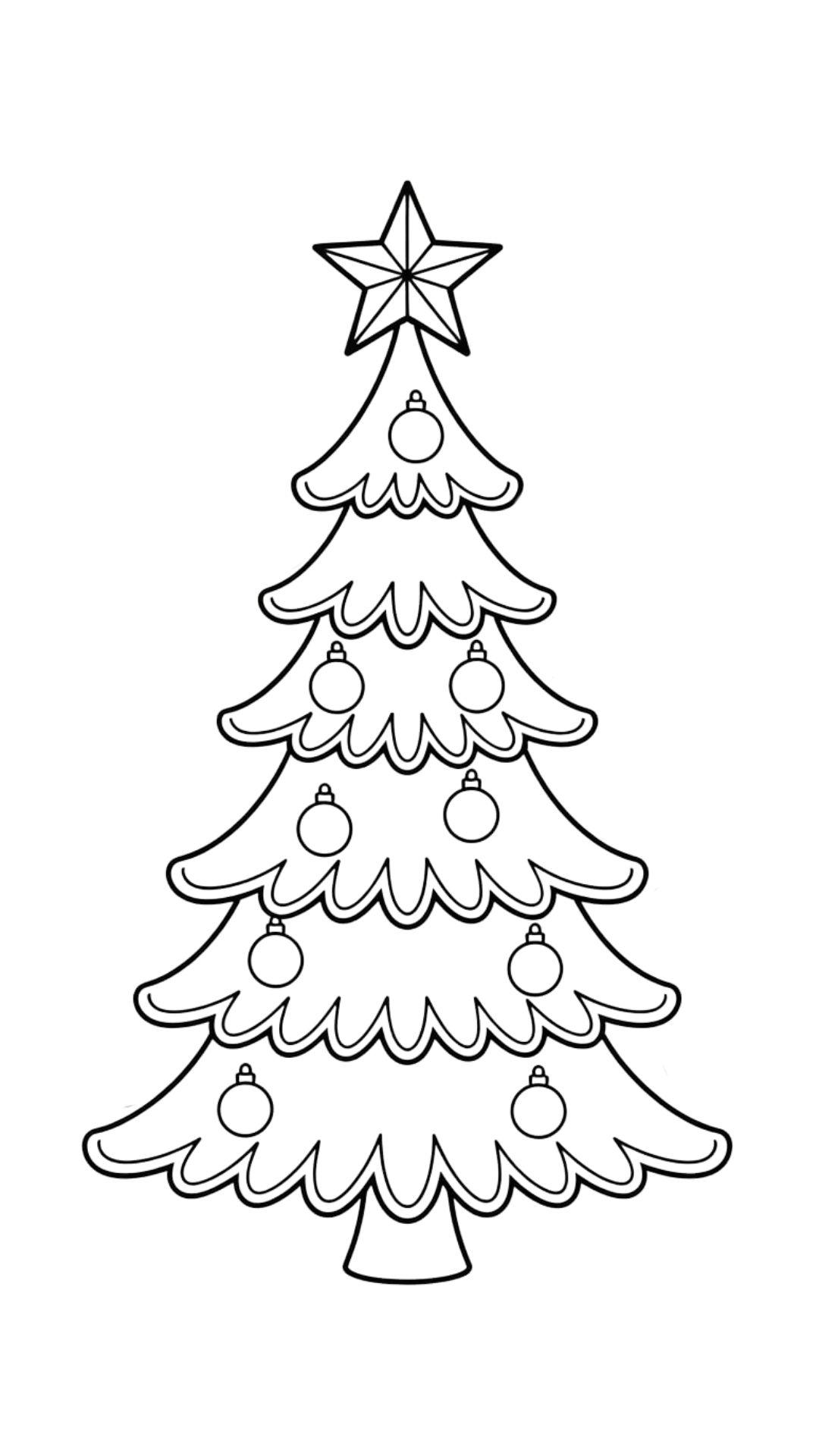 dessiner un sapin de noel