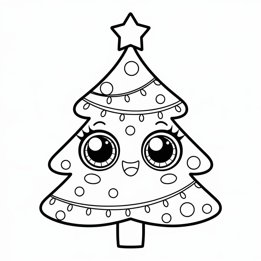 coloriage de sapin de noel a imprimer