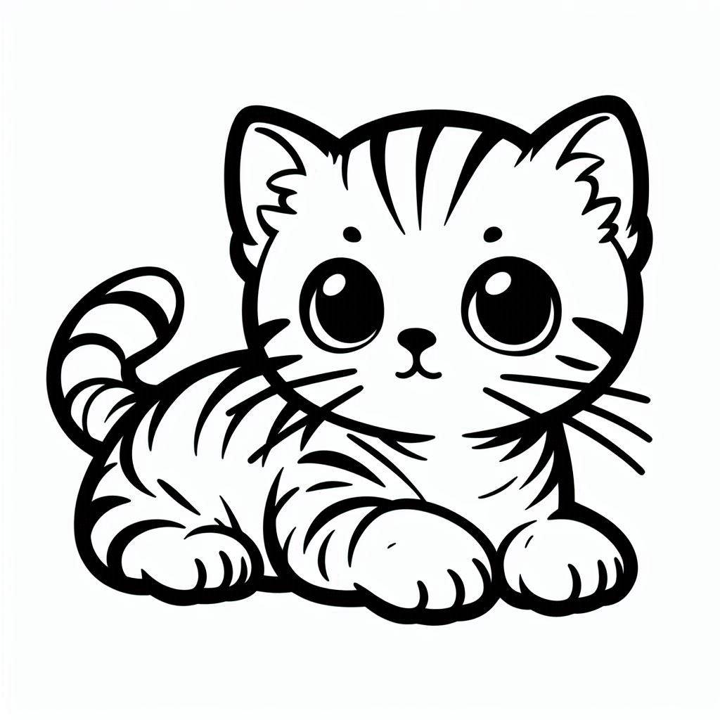 chaton coloriage