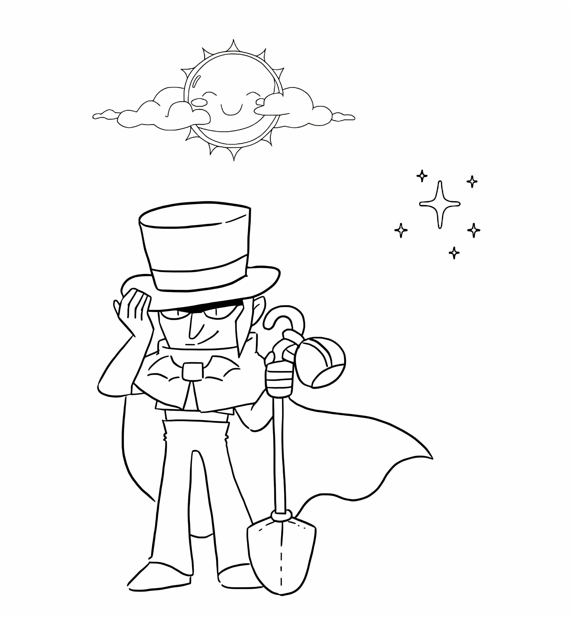 coloriage brawl stars légendaire