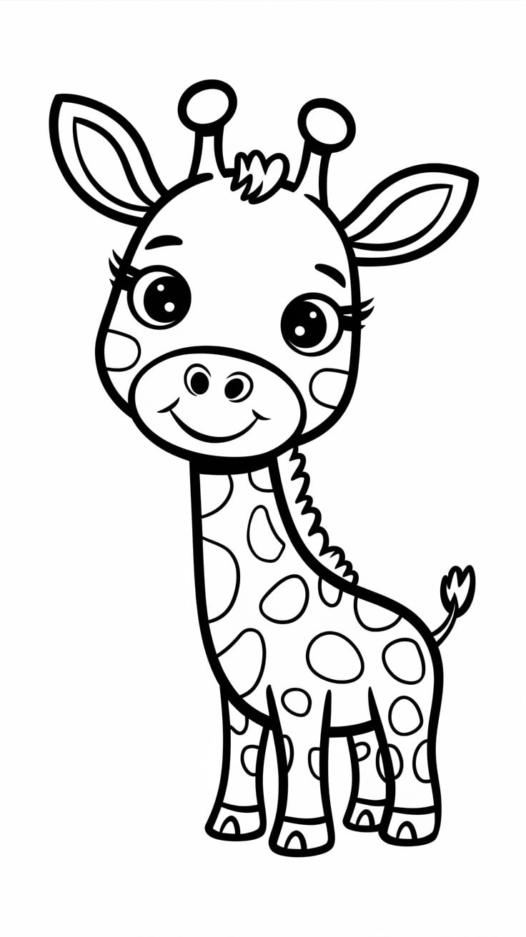 girafe coloriage a imprimer