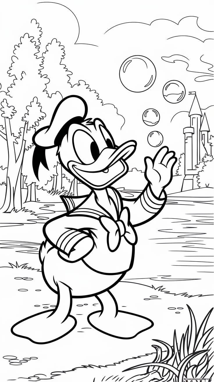 coloriage 4 ans donald