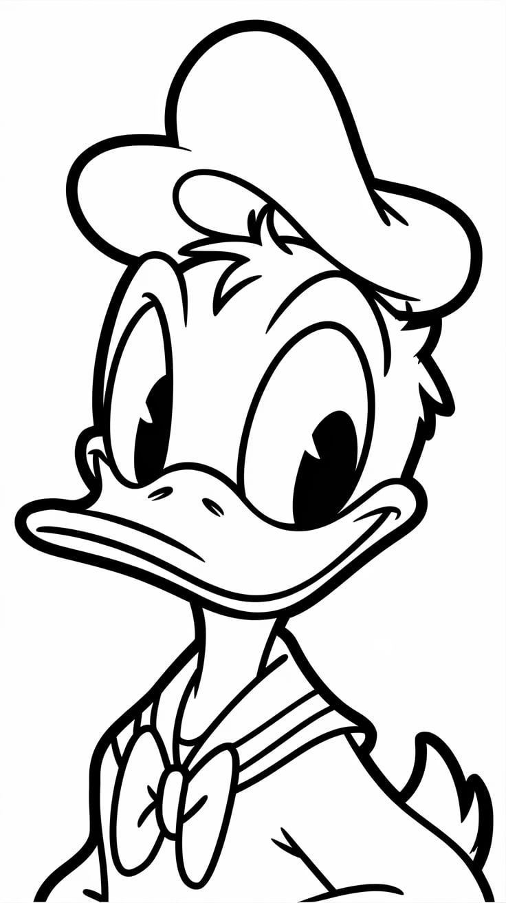 bebe donald et daisie coloriage
