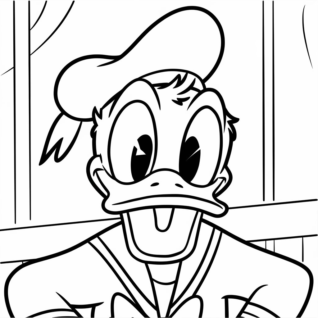 coloriage donald à imprimer