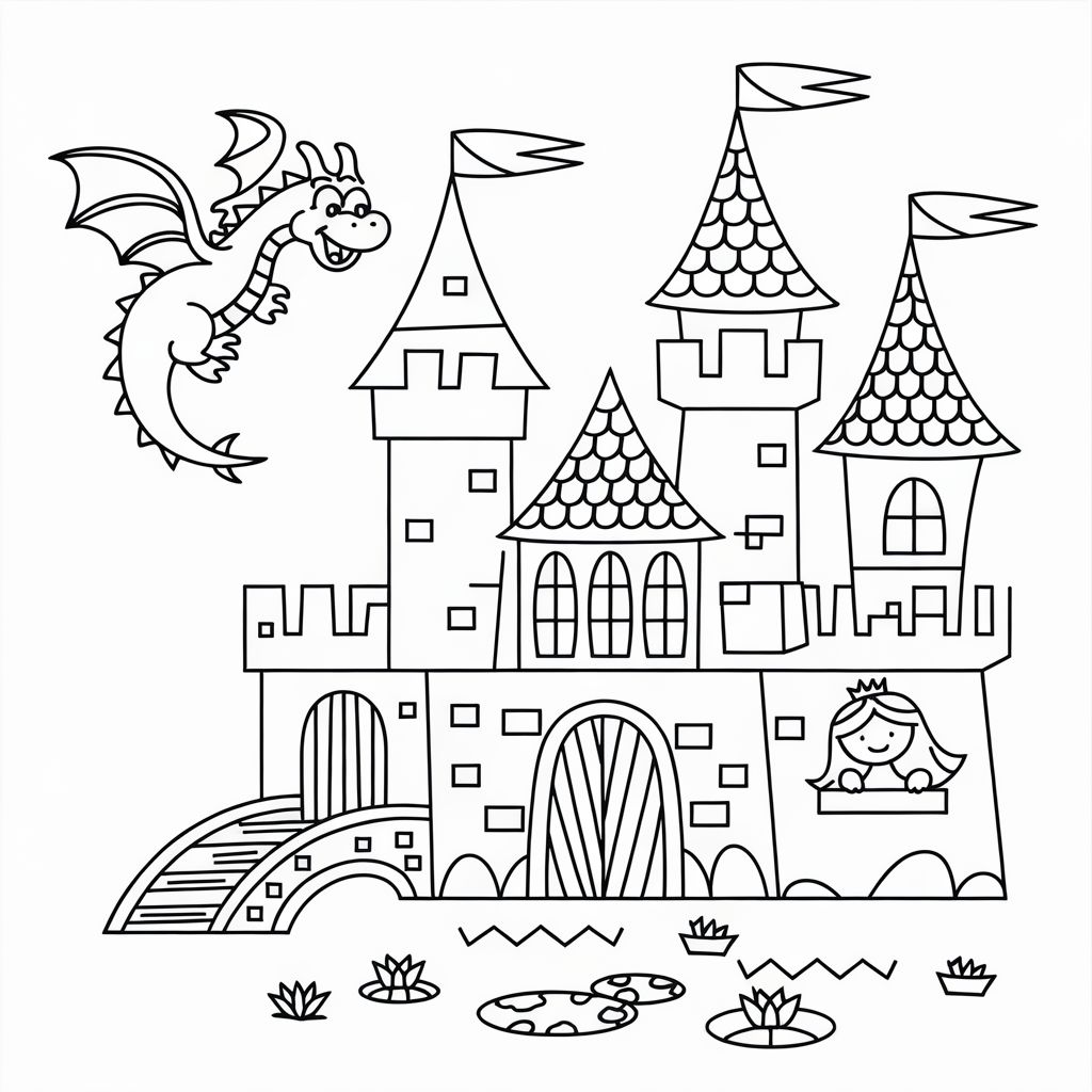 coloriage dragon imprimer