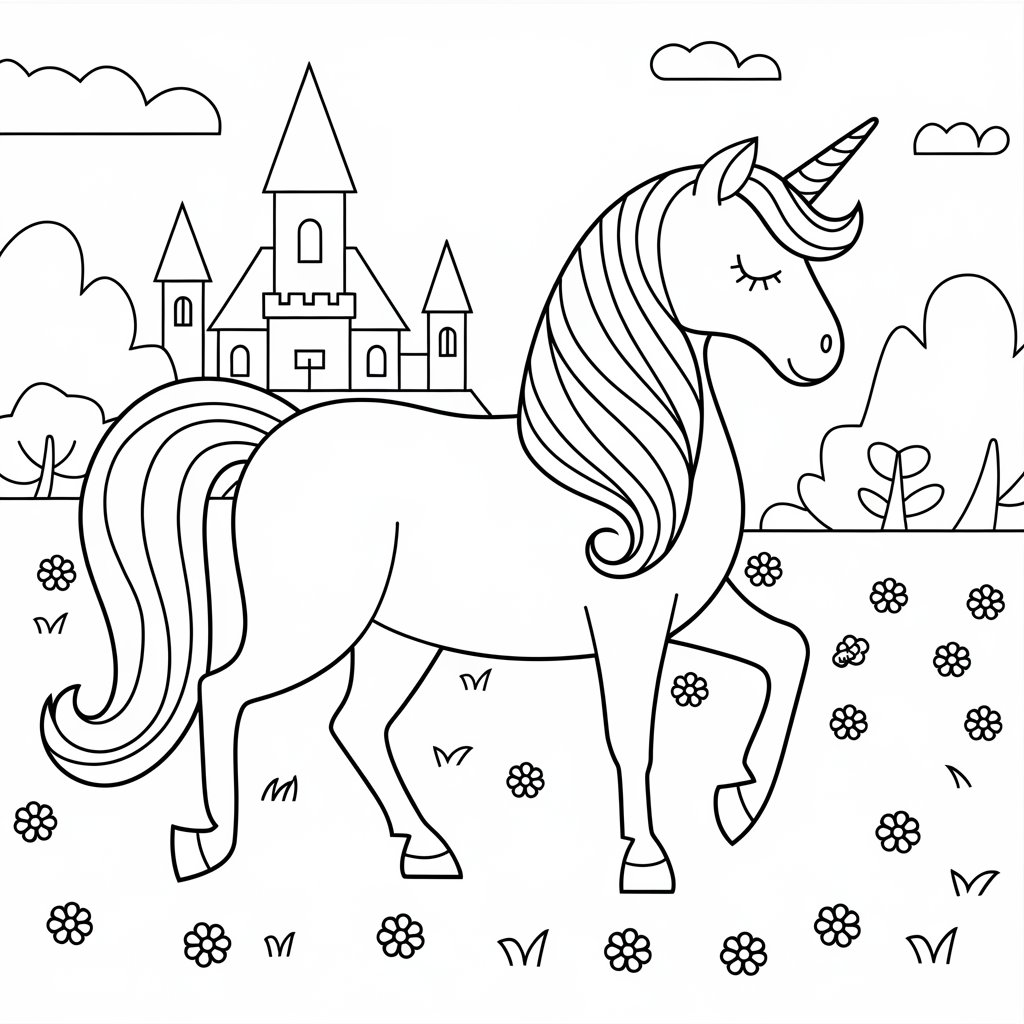 licorne coloriage imprimer
