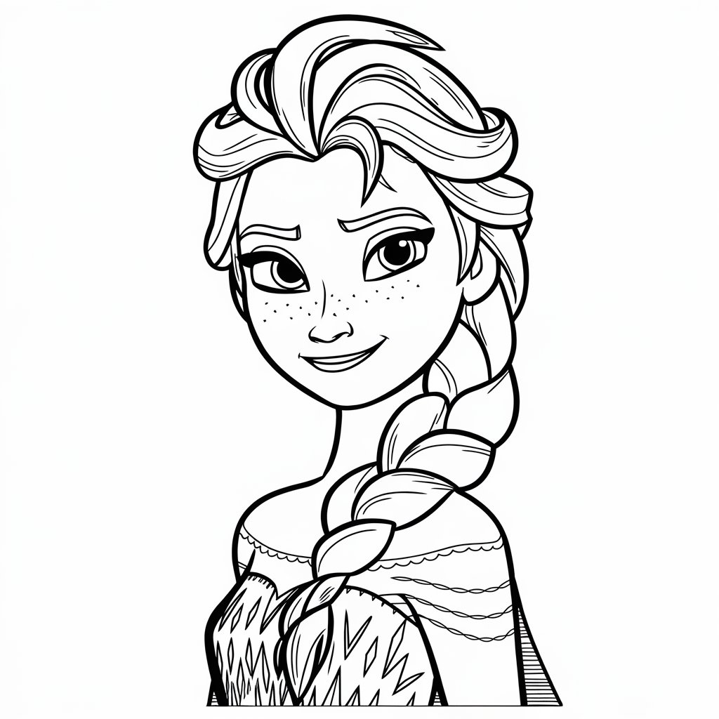 la reine des neige coloriage