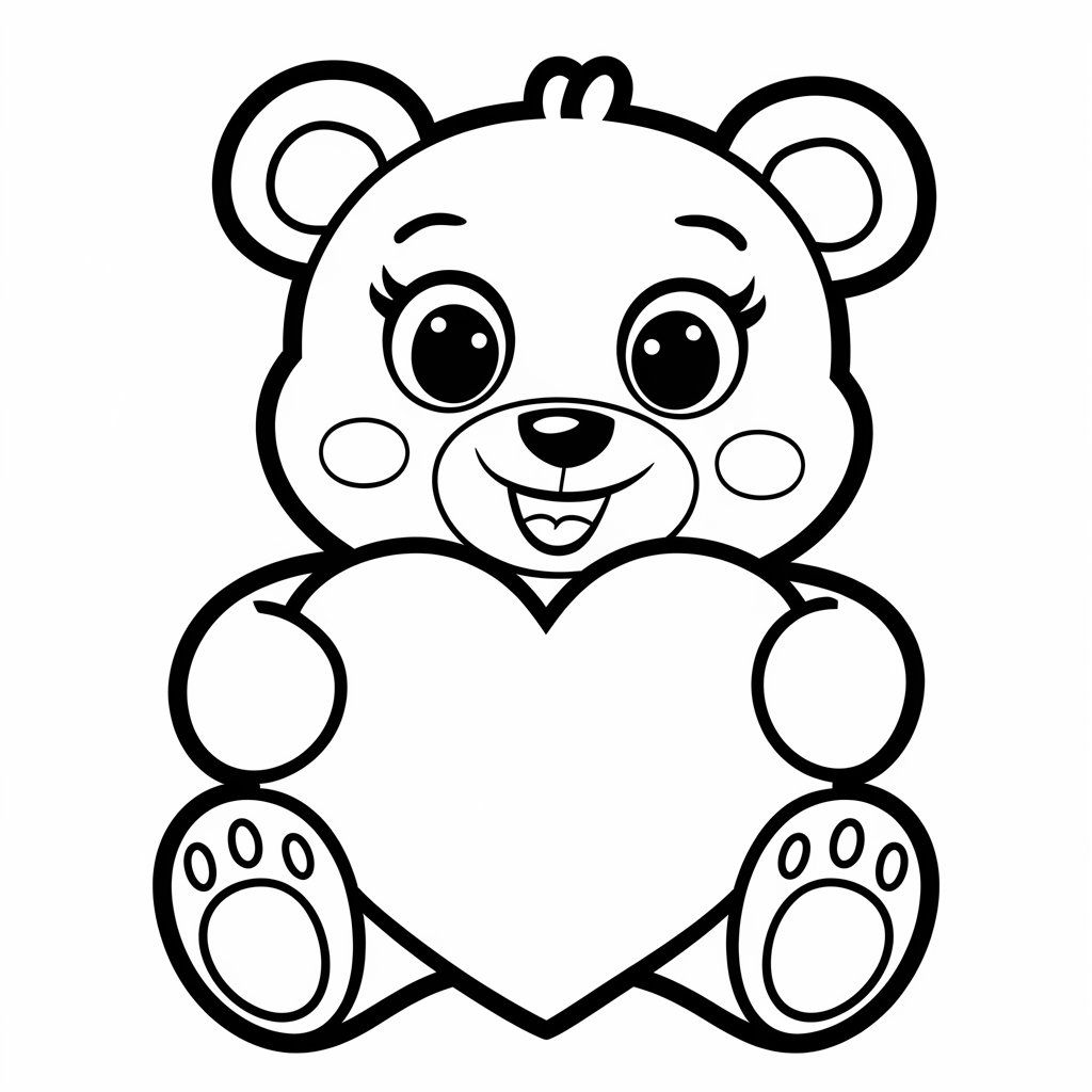 coloriage ours debout