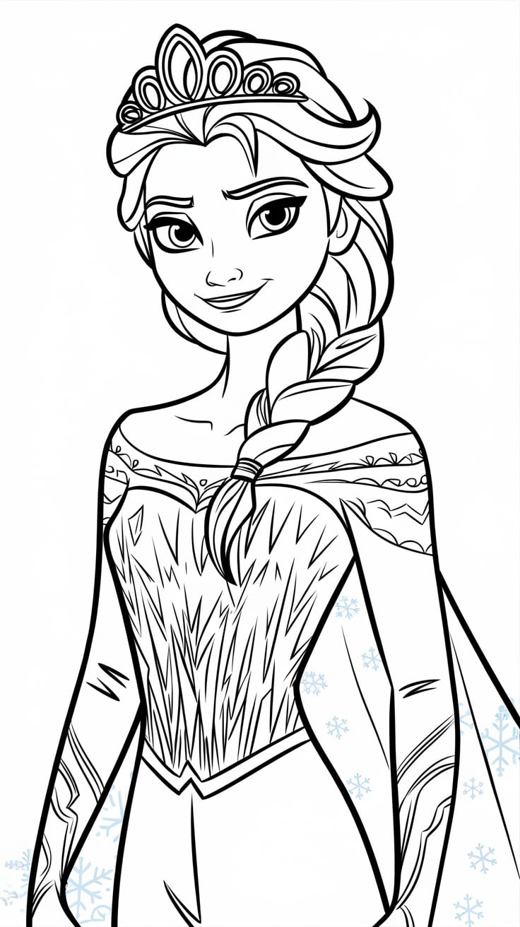 coloriages de la reine des neiges
