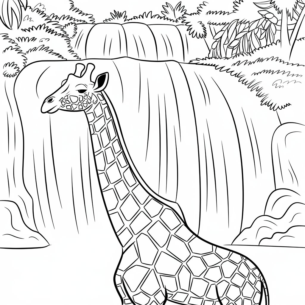 coloriage magique girafe