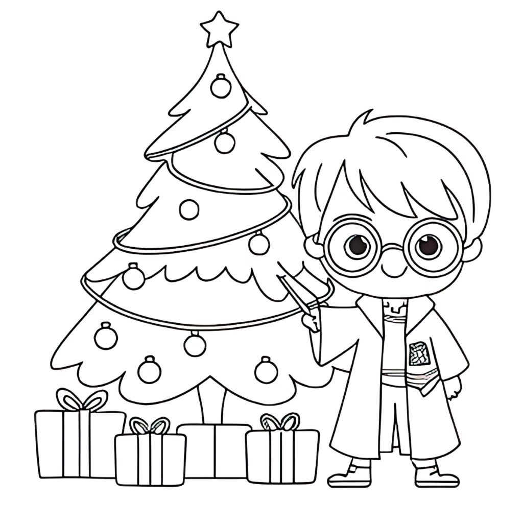 coloriage de harry potter