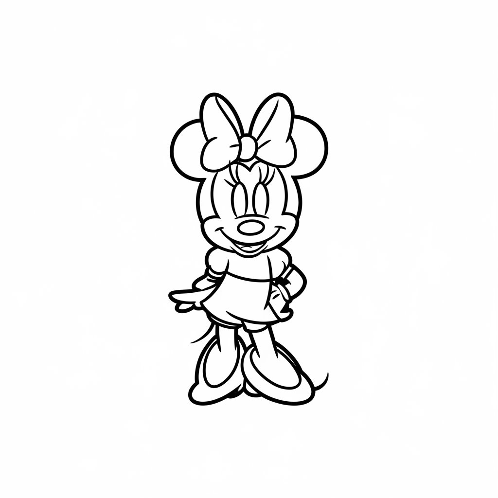 coloriage minnie à imprimer