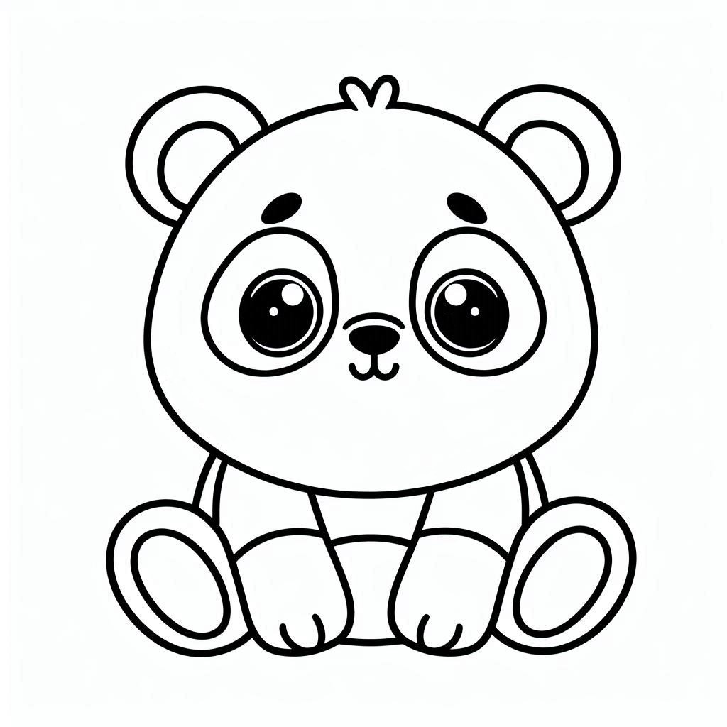 coloriage panda à imprimer pdf