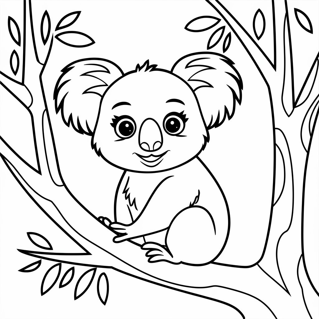 coloriage koala imprimer