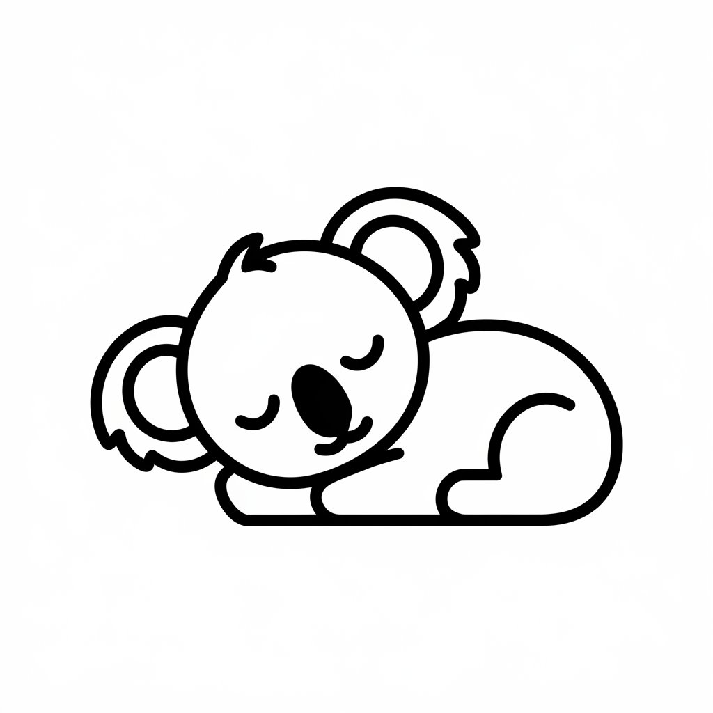 coloriage koala à imprimer