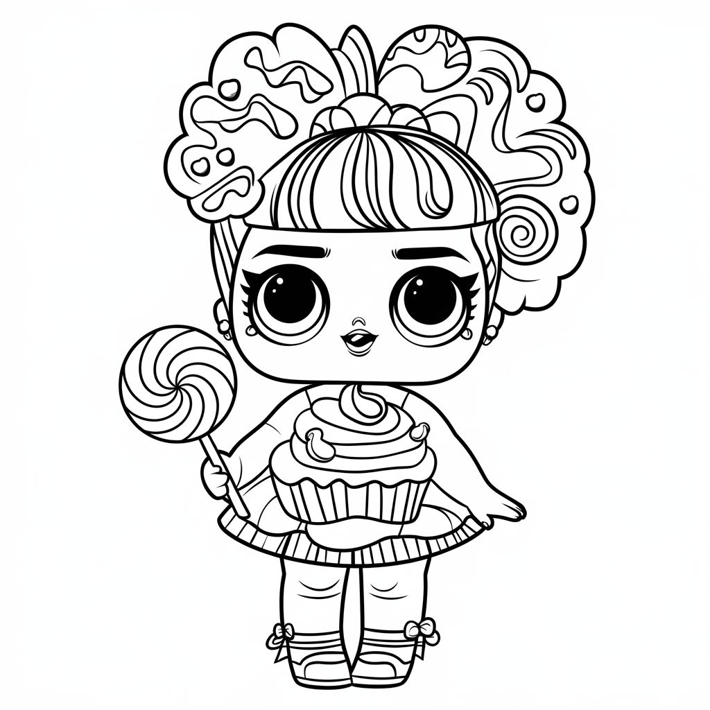 coloriage poupeé lol bebe