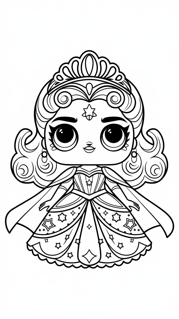 poupée lol coloriage